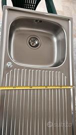 Lavello in acciaio una vasca