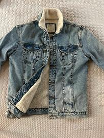 Giacca di jeans Zara Man con interno pelliccia L