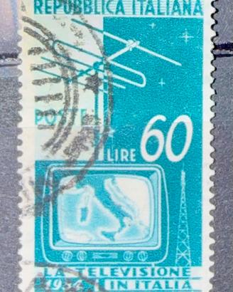 Francobollo Italia 1954 Televisione