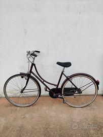 🚲Bici Donna Vintage Bordeaux – stile Inglese