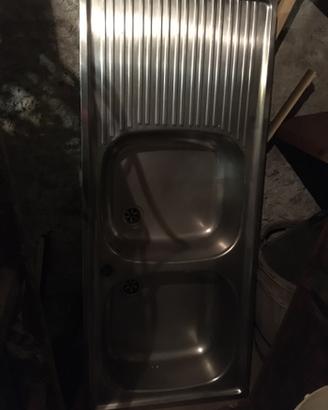 Lavandino acciaio doppia vasca franke