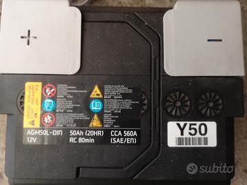 Batteria auto originale Kia Rio AGM50L 50Ah 560A