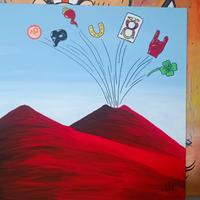 Tele dipinte a mano 50x60cm tema NAPOLI