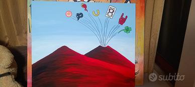 Tele dipinte a mano 50x60cm tema NAPOLI