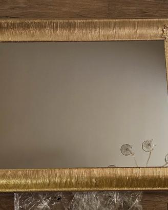 Specchio foglia oro
