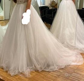 Gonna in tulle per vestito da sposa