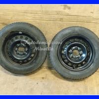 2 Ruote complete con gomme 155/70/13 per FIAT Uno