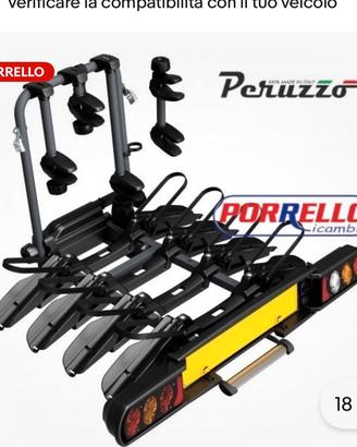 Portabici da gancio traino Peruzzo