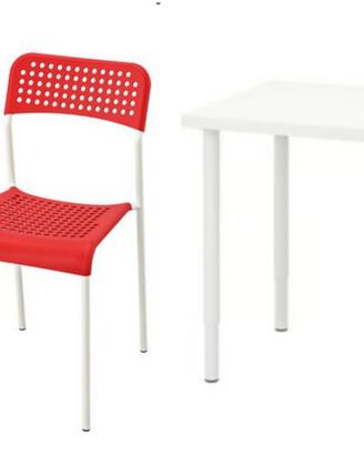 Scrivania e sedia Ikea 