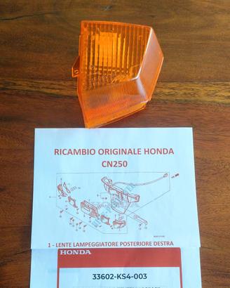 RICAMBI ORIGINALI HONDA CN 250 TUTTE LE ANNATE 