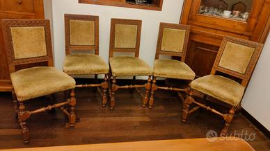 4 sedie antiche