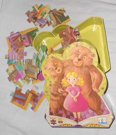 PUZZLE RICCIOLI D'ORO E I TRE ORSI DJECO