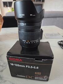 Grandangolo Sigma 18-125mm Canon