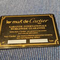 Les Must de CARTIER Garanzia in bianco vintage