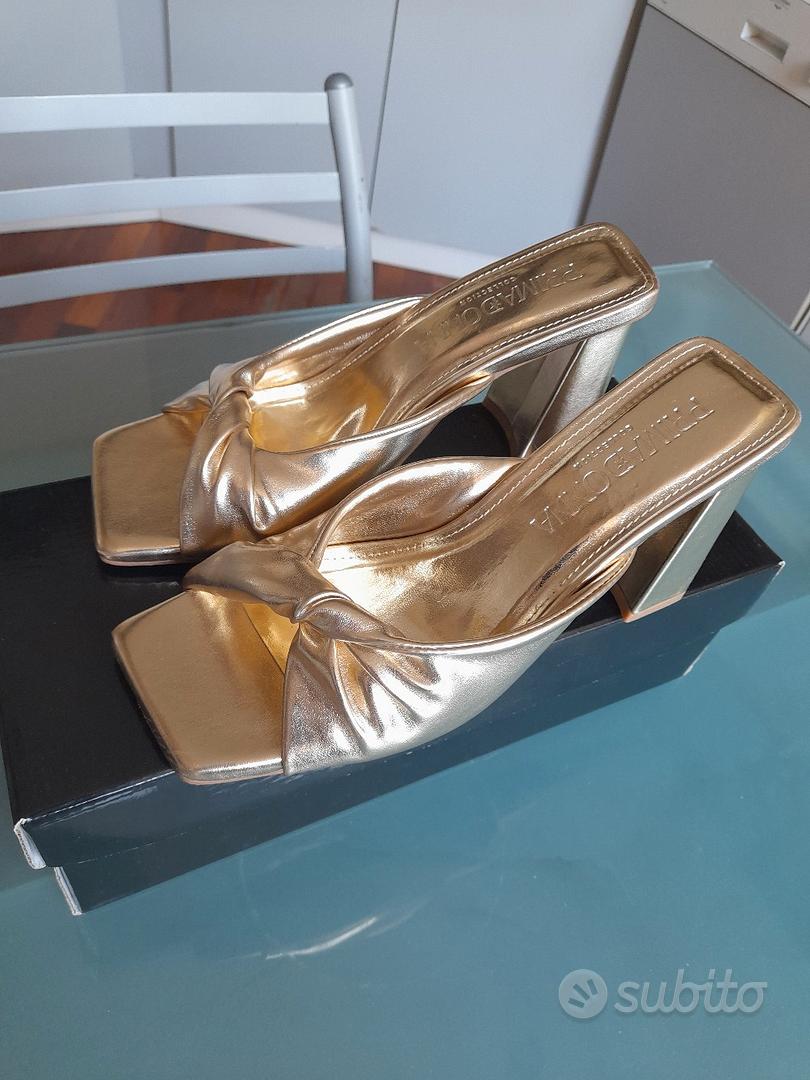 scarpe dorate primadonna Abbigliamento e Accessori In vendita a