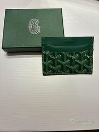 Portacarte Goyard verde