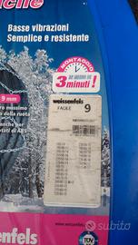 catene da neve weissenfels facile 9mmm, nuove