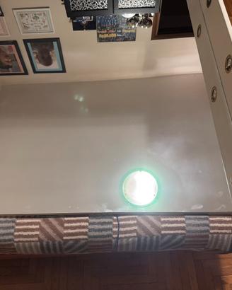 Specchio 153x110 cm con mensola e luci