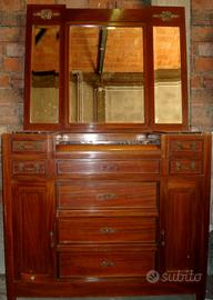 Camera da letto liberty primi '900 in noce