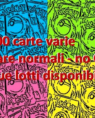 Pokemon GCC: 500 carte varie, rare norm., no GX V