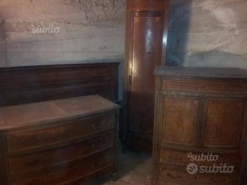 Camera da letto completa Novecento Intarsiata 4P