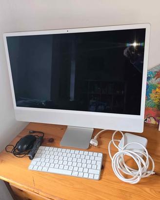 Apple iMac 24" M1 Silver (8GB/256GB)  come nuovo