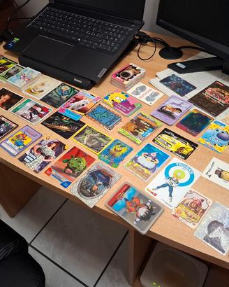 Lotto misto figurine, carte, cards e schede