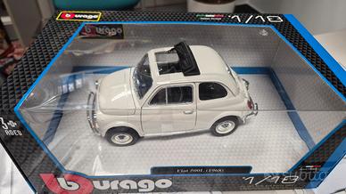 Fiat 500 Burago 1/18 ancora imballata