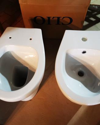 COPPIA SANITARI CLIO VASO + BIDET  NUOVI 