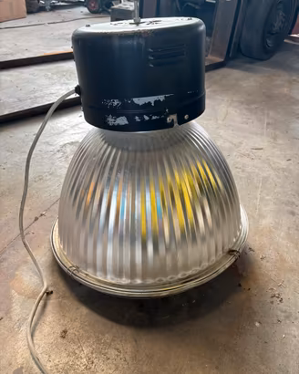 8 Lampadari in alluminio vintage