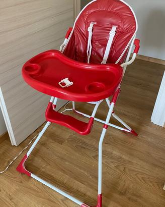 Seggiolone pappa TecTake rosso