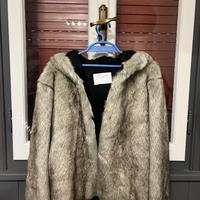 Cappotto corto eco pelliccia