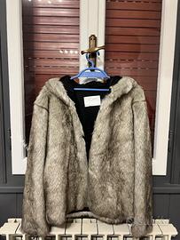 Cappotto corto eco pelliccia