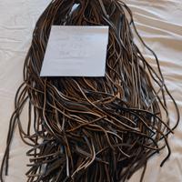 lacci in cuoio tipo Timberland color T.D.M