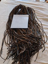 lacci in cuoio tipo Timberland color T.D.M