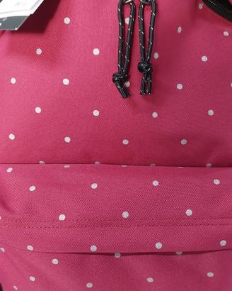 Zaino Eastpak Padded Pak’r rosso con pois bianchi