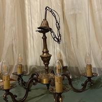 lampadario ottone