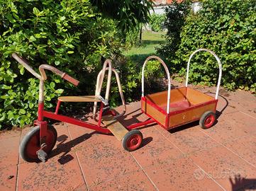 triciclo d epoca con rimorchio 