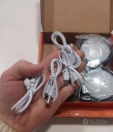 4 pezzi faretti LED Ricaricabili USB 