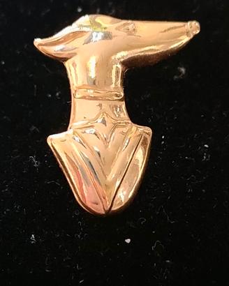 Spilla oro levriero Trussardi 