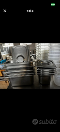Contenitori alimenti acciaio inox 1/3 e 1/6