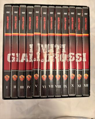 Collezione 12 dvd I miti giallorossi ASRoma nuovi