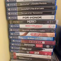 giochi PS4  in blocco oppure 10 euro cadauno 