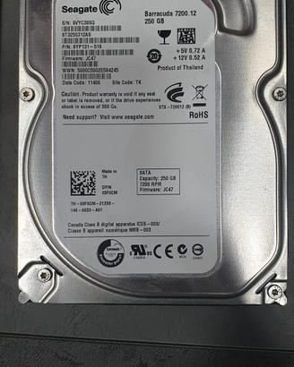 hard disk 250gb+4gb ram samsung