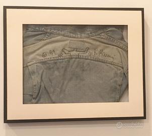 quadro disegno e firma originale di Keith Haring