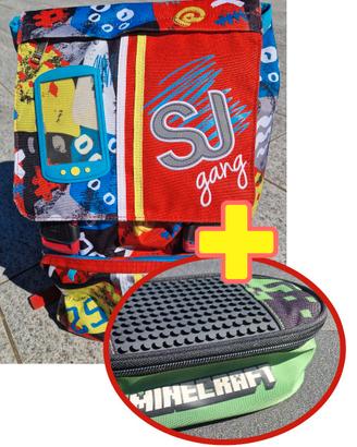 Zaino Seven SJ Gang + Astuccio MINECRAFT