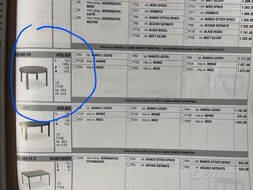 Tavolo rotondo Calligaris allungabile