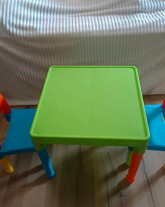 Tavolino e sedie bambini