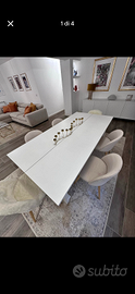 TAVOLO ALLUNGABILE+4 SEDIE