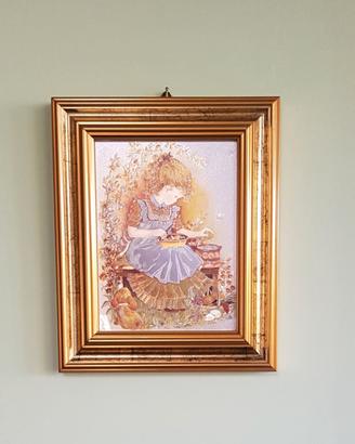 Cornice con Stampa metallica Vintage